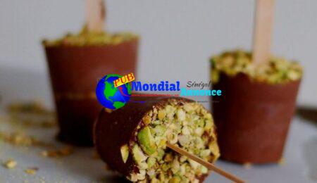 Yogurt Fudgesicles with Pistachios