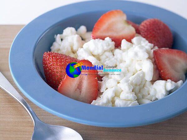 Strawberries and Cottage Cheese