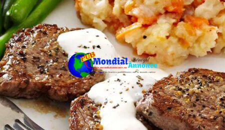 Red meat Medallions with Horseradish Sauce