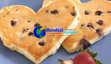 Blueberry Pancake Hearts