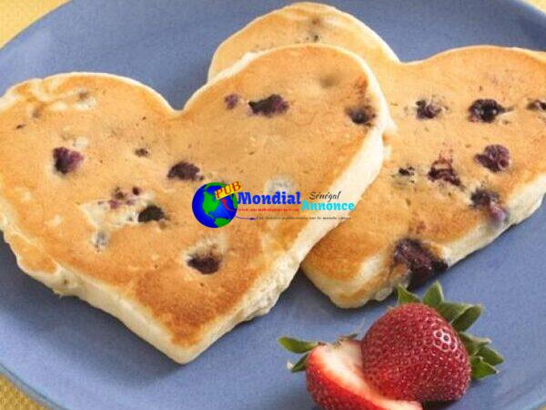 Blueberry Pancake Hearts