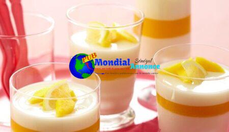 Panna Cotta with Mango Gelee