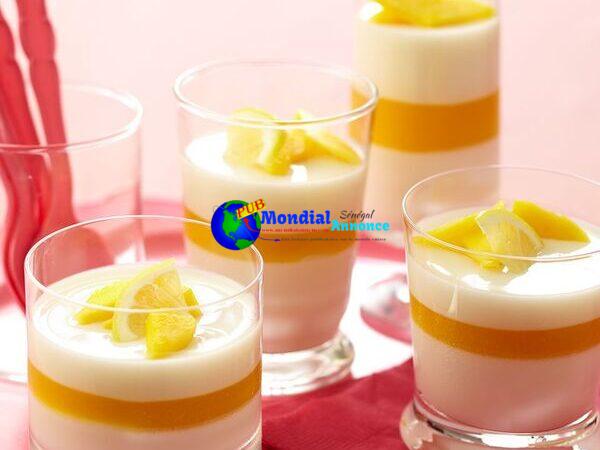 Panna Cotta with Mango Gelee