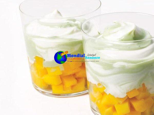 Yogurt & Matcha Swirl With Mango