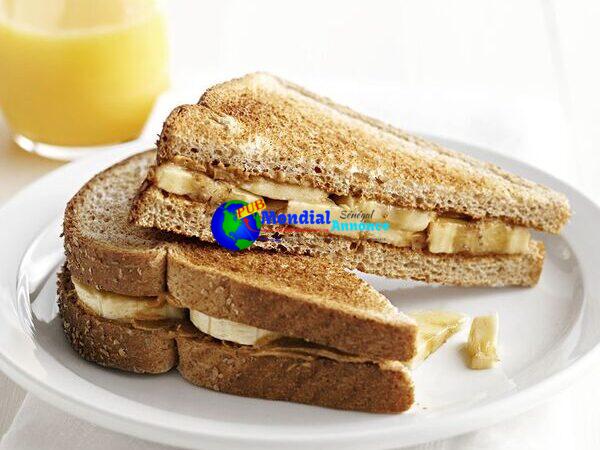 Peanut Butter and Banana Breakfast Sandwich