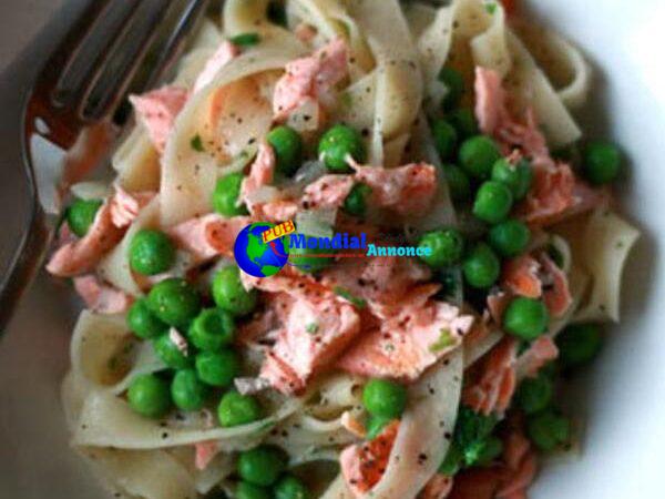 Dinner Tonight: Salmon And Pea Tagliatelle