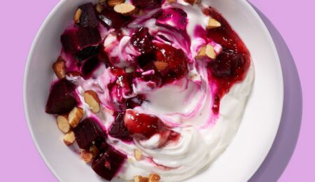 Candy Beet-Raspberry Yogurt