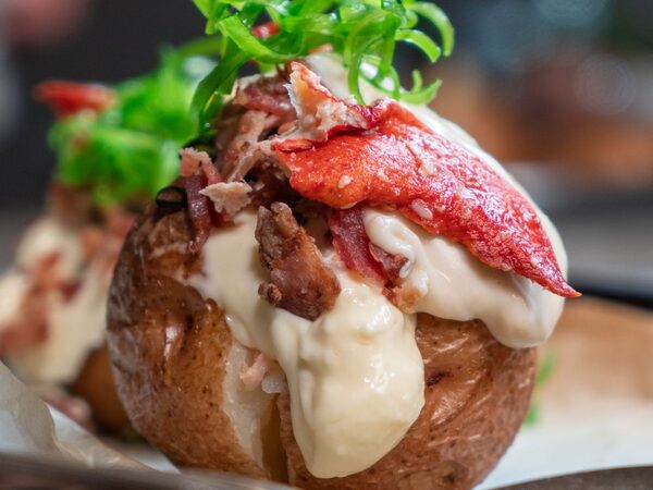 Lobster Double Stuffed Baked Potato