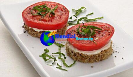 Tomato & Basil Finger Sandwiches