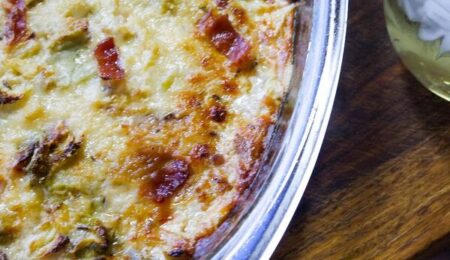 Creamy Cabbage, Leek and Swiss Casserole