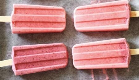 Strawberry Coconut Ice Pops