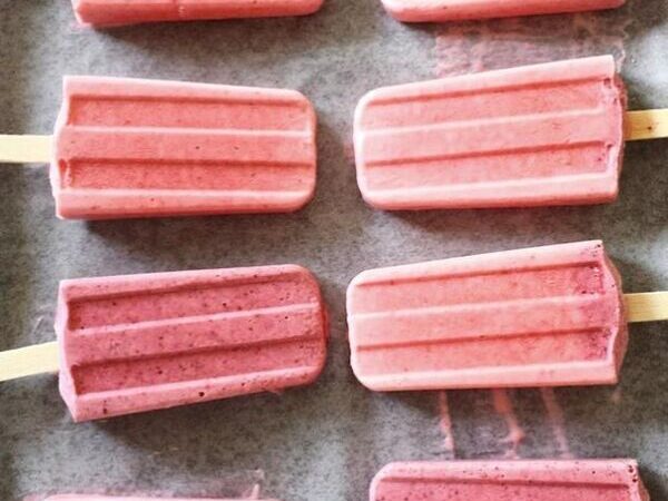 Strawberry Coconut Ice Pops