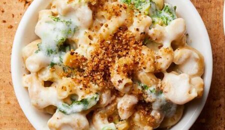 Rapid Stovetop Mac & Cheese with Broccoli Rabe