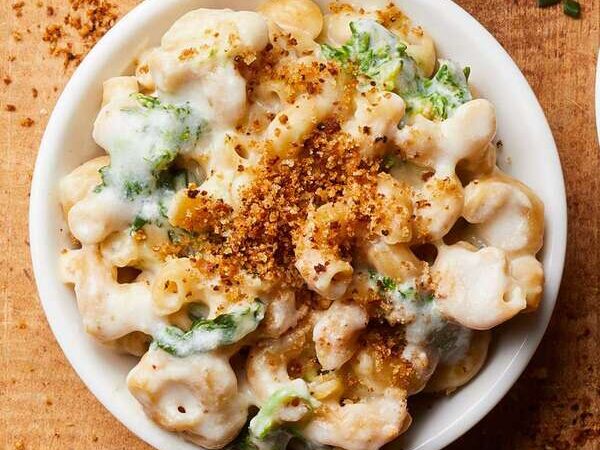 Rapid Stovetop Mac & Cheese with Broccoli Rabe