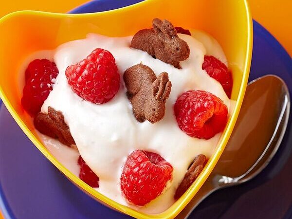 Crunchy Chocolate-Raspberry Yogurt