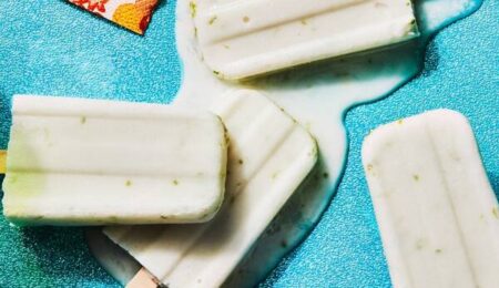 3-Ingredient Creamy Coconut-Lime Ice Pops