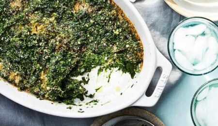 Creamed Spinach Gratin