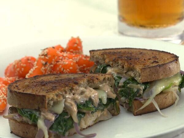 Vegetarian Reubens with Russian Dressing