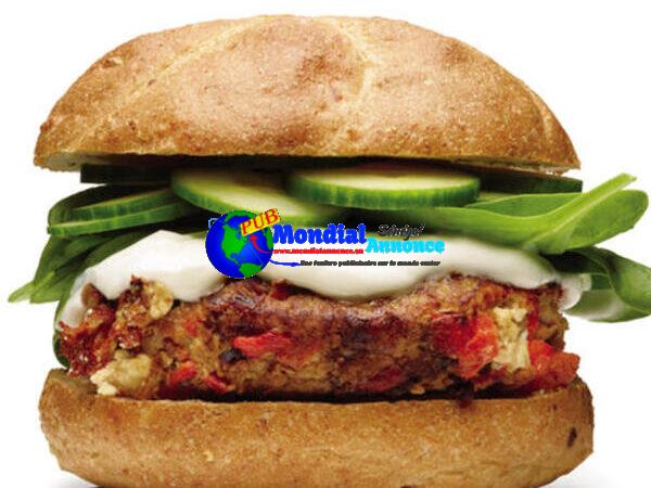 Crimson Pepper and Feta Turkey Burger