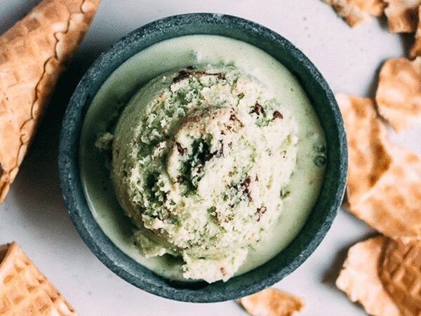 Matcha Mint Chip Ice Cream