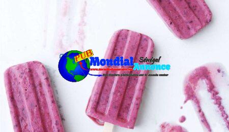 Banana, Berry, and Buttermilk Popsicles