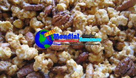 Caramel Corn with Pecans and Almonds