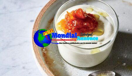 Yogurt Panna Cotta with Marmalade and Olive Oil