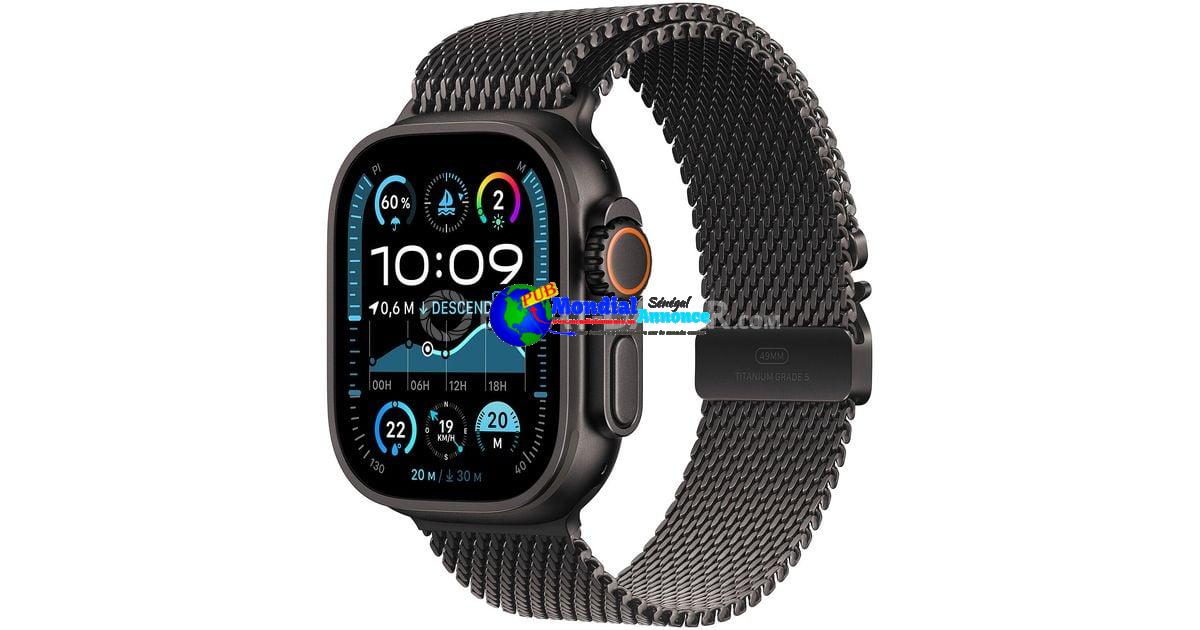 cb7b22bebd6c7ceb94824880be0f2c304323d5b2 - Apple Watch Ultra 2 GPS + Cellulaire 49mm Titane Noir