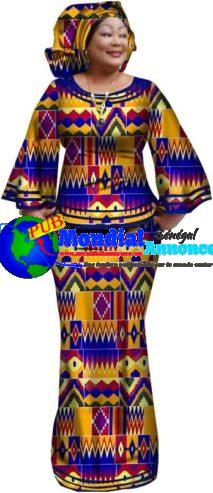 BAZINRICHE Robes Africaines Ankara Robe Femmes Jupes Ensemble Imprimé