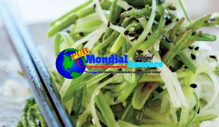 Vedge’s Sea Bean Salad with Daikon and Cucumber