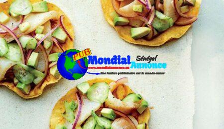 Callo de Lobina (Salt-Cured Sea Bass Tostadas)