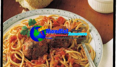 Low-Corpulent Italian Spaghetti and Meatballs