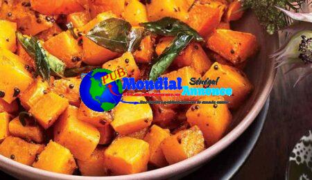 Roasted Butternut Squash with Curry Leaves