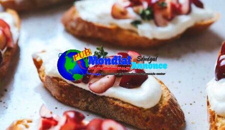 Cranberry and Ricotta Crostini