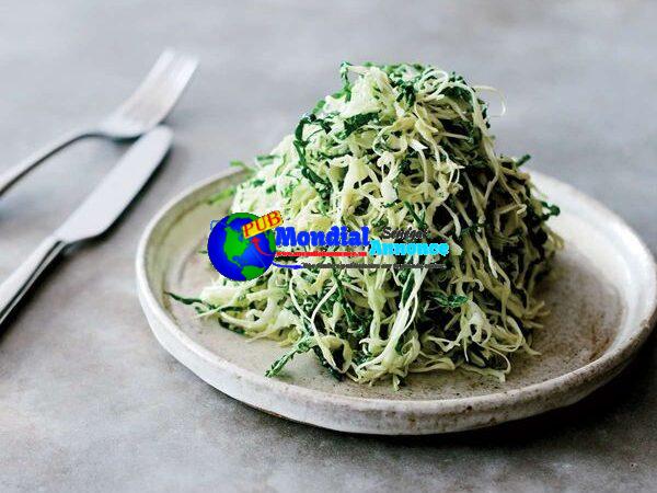 Cabbage-and-Kale Slaw with Toasted Yeast Dressing