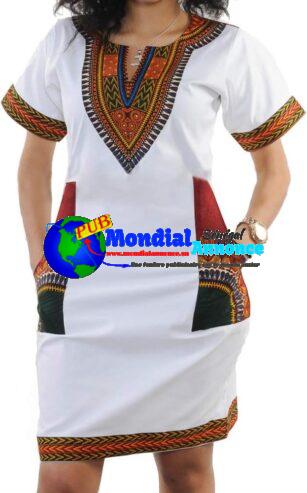 Tenue africaine pour femme Bohème Dashiki Traditionnel Tribal