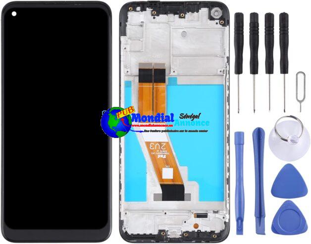 Écran LCD de téléphone Mobile Écran LCD d’origine pour Galaxy M11 SM-M115 Digitizer Assemblage Complet avec Cadre (Noir) Réparation