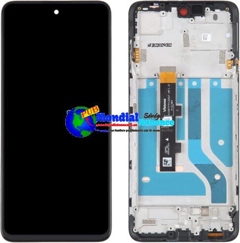 Écran LCD OLED pour téléphone portable pour Motorola Edge 20 Fusion/Edge 20 Lite Digitizer Assemblée complète avec cadre Pièce de réparation