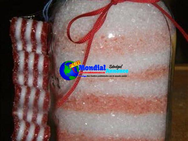 Candy Cane Bathtub Salts