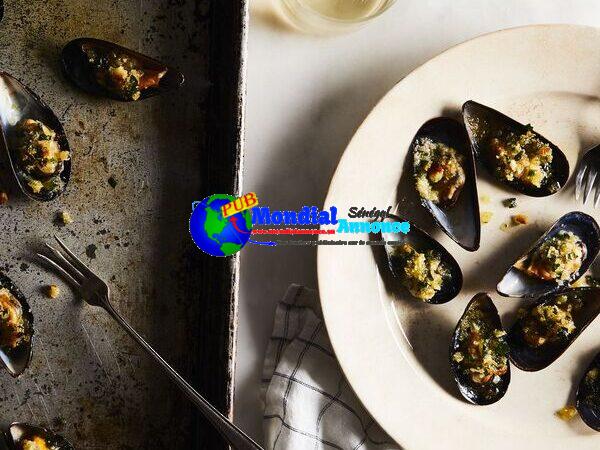 Two Elephantine Girls’ Broiled “Mussels Casino”