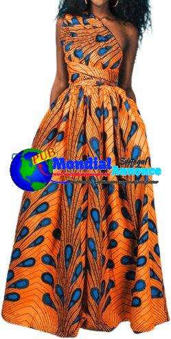 Robe décontractée imprimée africaine, Costume traditionnel Dashiki