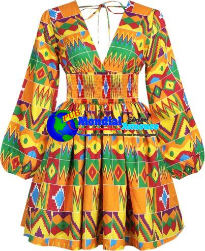 Robe africaine imprimée Dashiki