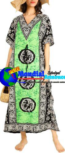 Robe Caftan pour femme, tunique kimono, Dashiki africain