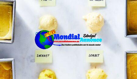 No-Churn Mango Sherbet (Sorbet, Frozen Yogurt, or Ice Cream!)