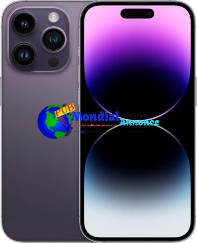 Apple iPhone 14 Pro 128Go – Violet Foncé (Reconditionné)