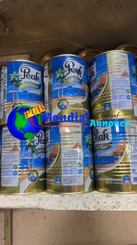 Lait Peak en stock – Carton et poudre | Livraison disponible